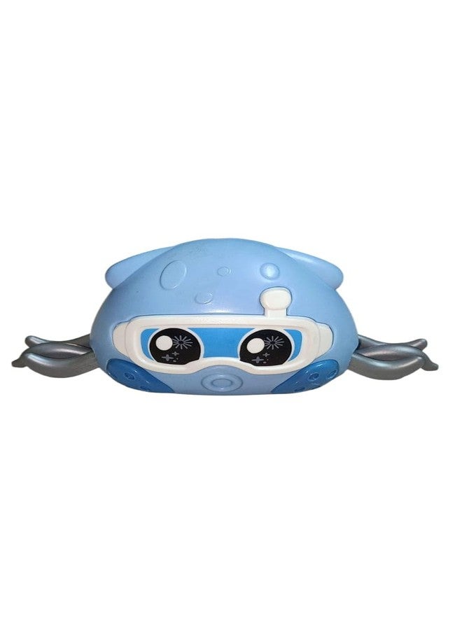 SolSha Interactive Crawling Octopus Baby Toy - Push & Pull Go Moving Toy for Infants & Toddlers - Fun Tummy Time Activity & Early Development Gift (1Pcs, Blue) - Image 1
